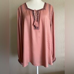Lucky Brand bohemian  Peasant Blouse